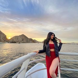 Red set skirt and top